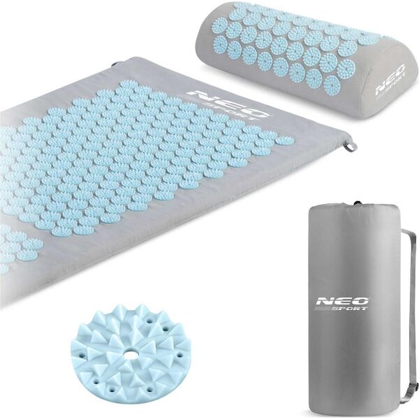 Neo-Sport NeoSport Mata do akupresury z kolcami 190102 szaro-niebieska