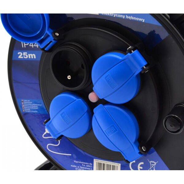 Geko PRZEDŁUŻACZ ELEKTRYCZNY BĘBNOWY 3X1.5MM2 25M IP44 (1) G17504 GEKO