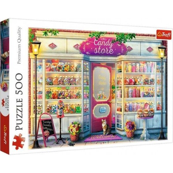 Trefl Puzzle 500el Sklepik ze słodyczami 37407 Trefl p8