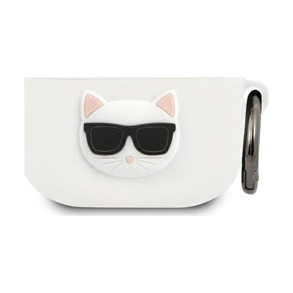 Karl Lagerfeld Etui ochronne KLACA3SILCHWH Silicone Choupette do AirPods 3 białe