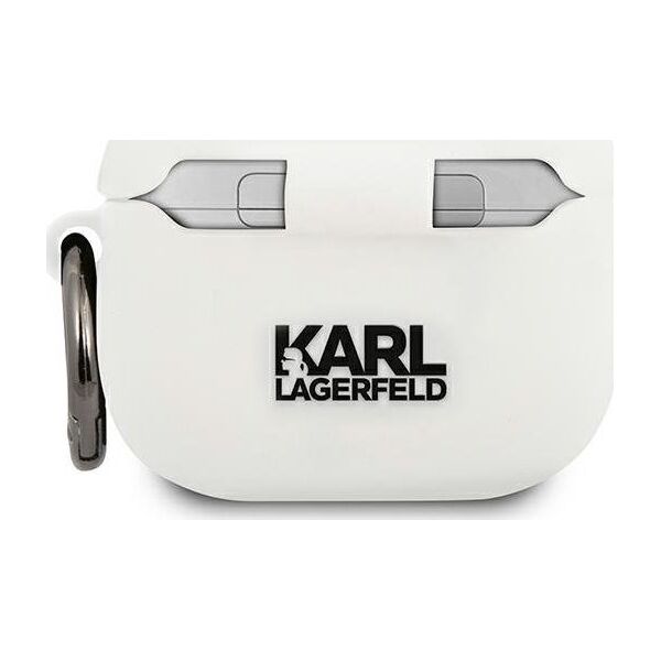 Karl Lagerfeld Etui ochronne KLACA3SILCHWH Silicone Choupette do AirPods 3 białe