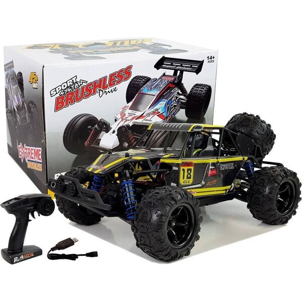 Lean Sport Auto Terenowe Buggy Zdalnie Sterowane 1:18 Żółty ENOZE 9303E 45 km/h