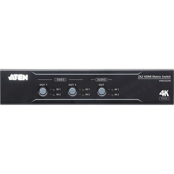 Aten Przełącznik 2x2 True 4k HDMI Matrix Switch VM0202HB