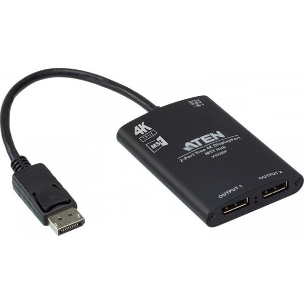 Adapter AV Aten DisplayPort - DisplayPort czarny (VS92DP)
