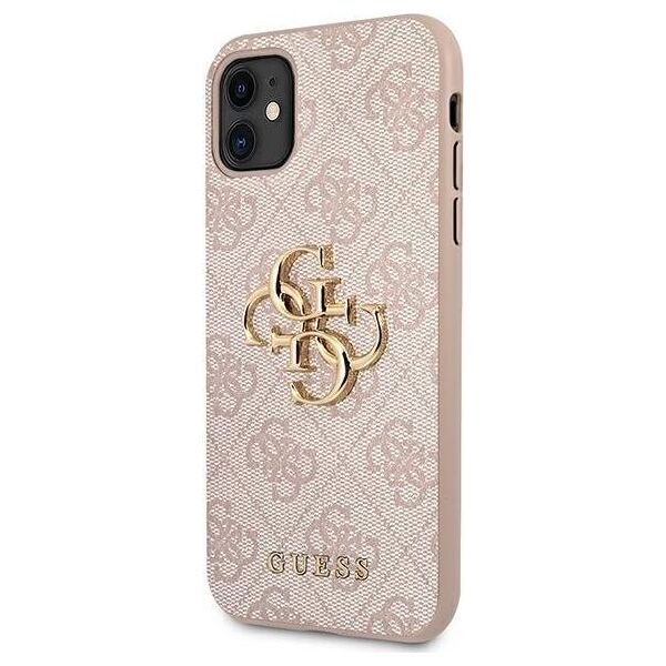 Guess Guess 4G Big Metal Logo - Etui iPhone 11 (różowy) (GUHCN614GMGPI) - 1035561