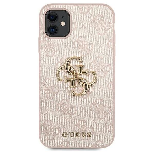 Guess Guess 4G Big Metal Logo - Etui iPhone 11 (różowy) (GUHCN614GMGPI) - 1035561