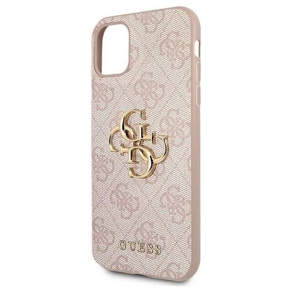Guess Guess 4G Big Metal Logo - Etui iPhone 11 (różowy) (GUHCN614GMGPI) - 1035561