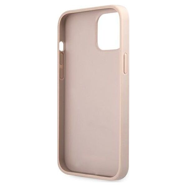 Guess Guess GUHCP12M4GMGPI iPhone 12/12 Pro 6,1" różowy/pink hardcase 4G Big Metal Logo