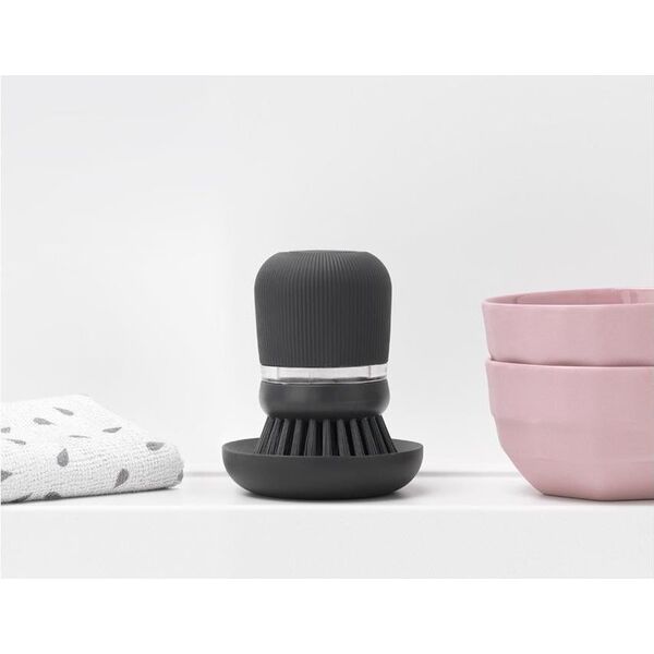 Brabantia Szczotka z dozownikiem na płyn SinkSide, ciemnoszara (302626)