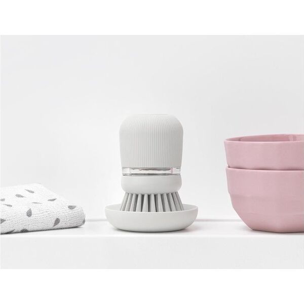 Brabantia Szczotka z dozownikiem na płyn SinkSide, jasnoszara (302640)