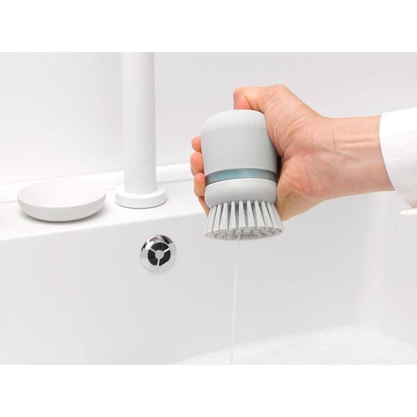 Brabantia Szczotka z dozownikiem na płyn SinkSide, jasnoszara (302640)