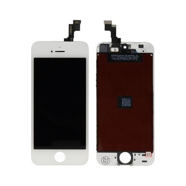 Renov8 Display LCD + Touch Screen for iPhone 5s - White (brand new LG display)