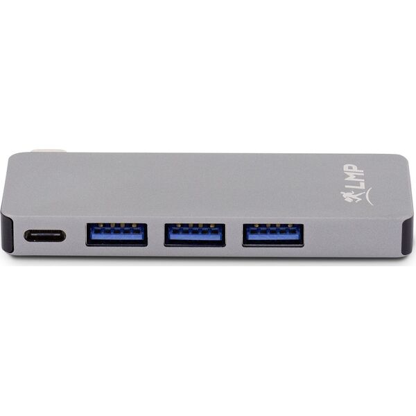 HUB USB LMP 1x SD 1x USB-C PD 1x microSD  + 3x USB-A 3.0 (LMP-USBC-BASEB-6P-SG)