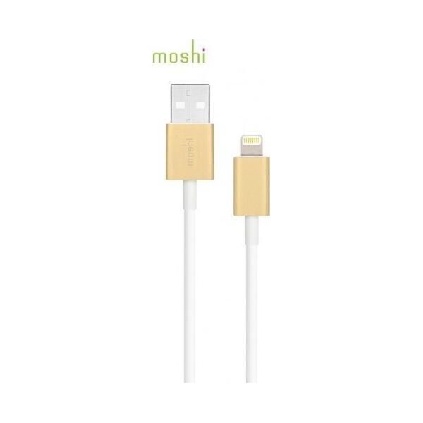 Kabel USB Moshi USB-A - Lightning 1 m Biały (MI-LIGHUSB-G)