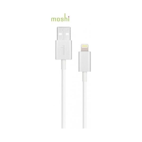 Kabel USB Moshi USB-A - Lightning 1 m Biały (MI-LIGHUSB-W)