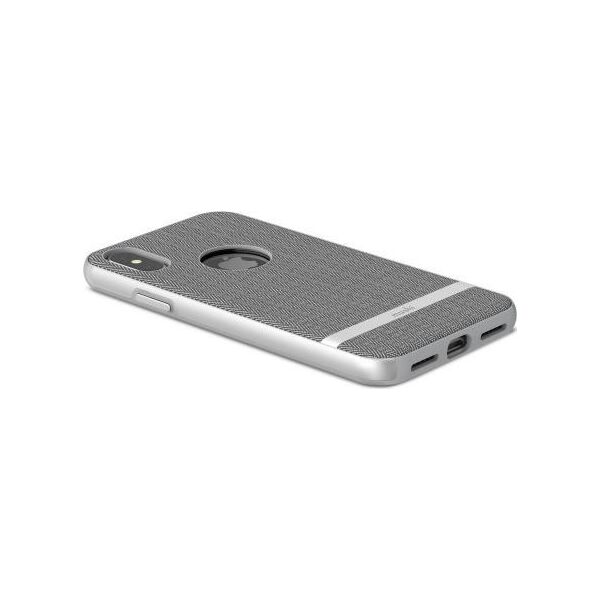 Moshi Vesta for iPhone XS/X - Textile cover - Herringbone Gray