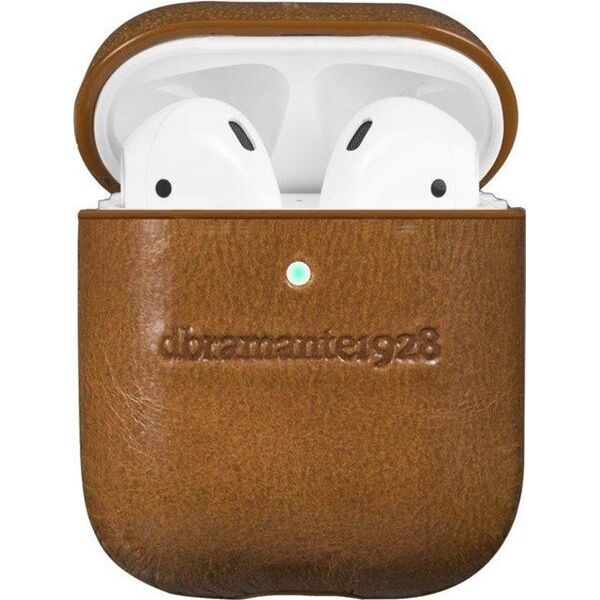 dbramante Etui ochronne Copenhagen Leather do AirPods 1/2 brązowe