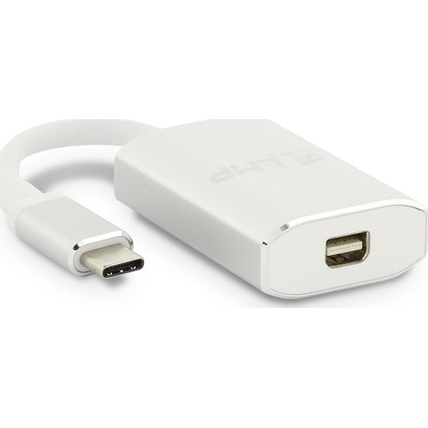 Adapter USB LMP 16134 USB-C - DisplayPort Mini Srebrny  (LMP-USBC-M-DP-S)
