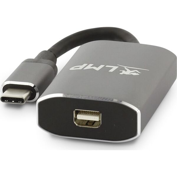 Adapter USB LMP 16138 USB-C - DisplayPort Mini Szary  (LMP-USBC-M-DP-SG)