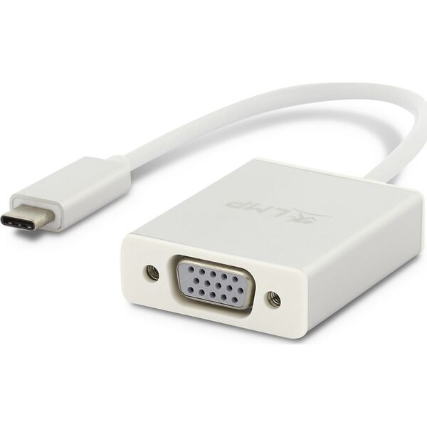 Adapter USB LMP 15979 USB-C - VGA Srebrny  (LMP-USBC-VGA-S)