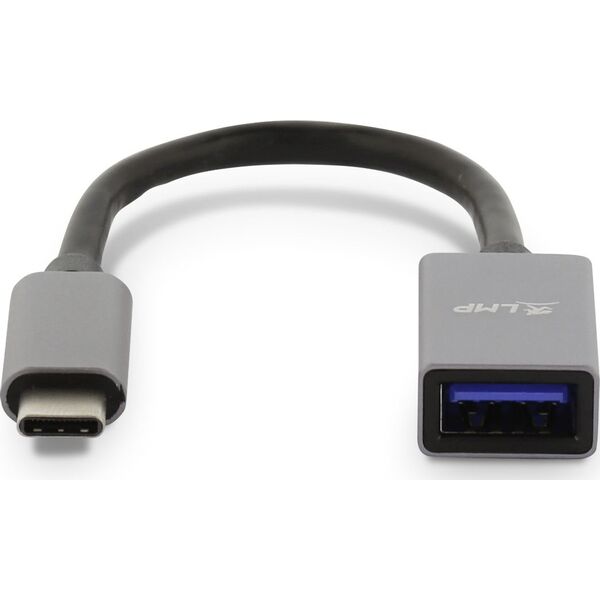 Adapter USB LMP USB-C - USB Szary  (LMP-USBC-USBA-SG)