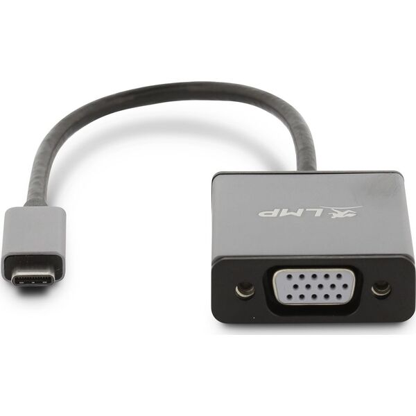 Adapter USB LMP 15932 USB-C - VGA Szary  (LMP-USBC-VGA-SG)