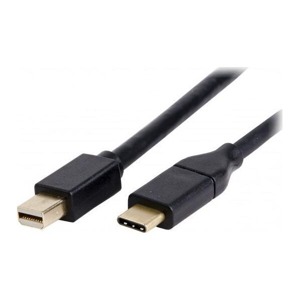 Kabel USB LMP USB-C - mini DisplayPort 1.8 m Czarny (LMP-USBC-M-DPC-B)