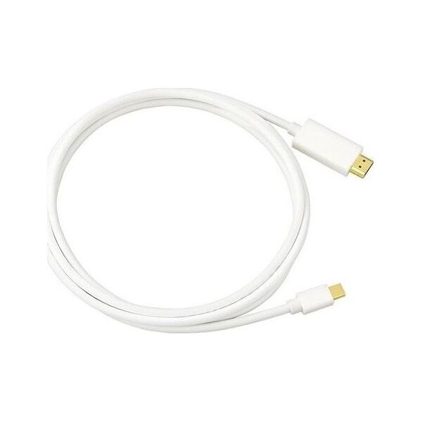 Kabel LMP DisplayPort Mini - HDMI 2m biały (LMP-MH-2M)