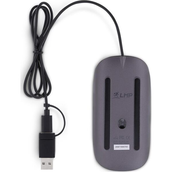 Mysz LMP Easy Mouse USB-C (LMP-EMUSBC-SG)
