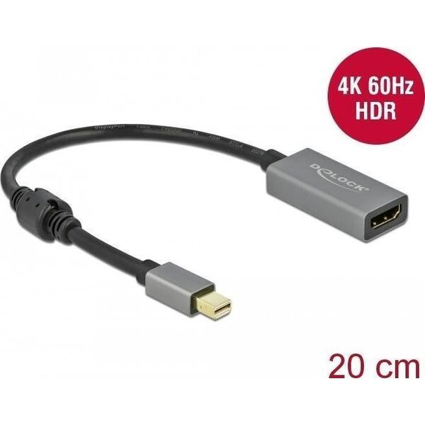 Adapter AV Delock DeLOCK Mini DP 1.4> HDMI Adapter 4K 60Hz - 66570