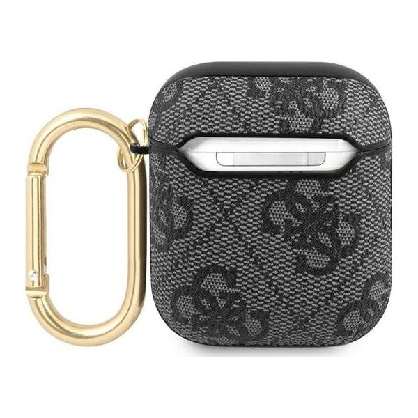 Guess Etui ochronne GUA24GSMK 4G Script Metal Collection do AirPods 1/2 szare
