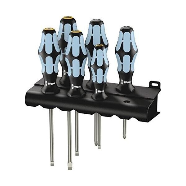 Wera Wera 3334/3355/6 Rack - Screwdriver set, stainless steel