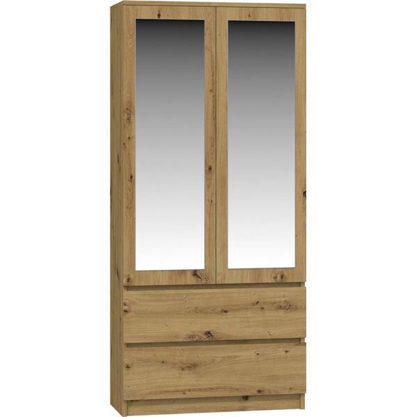 Topeshop SZAFA SS-90 LUSTRO - DĄB ARTISAN