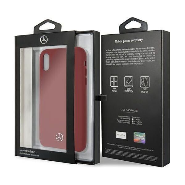Mercedes Mercedes MEHCI61SILRE iPhone Xr czerwony/red hardcase Silicone Line