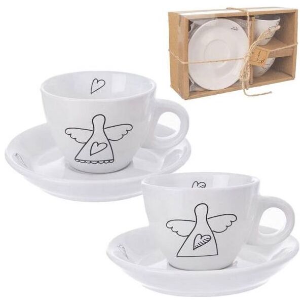 Orion Filiżanka do kawy, espresso, porcelanowa, biała, 90 ml, 2 sztuki