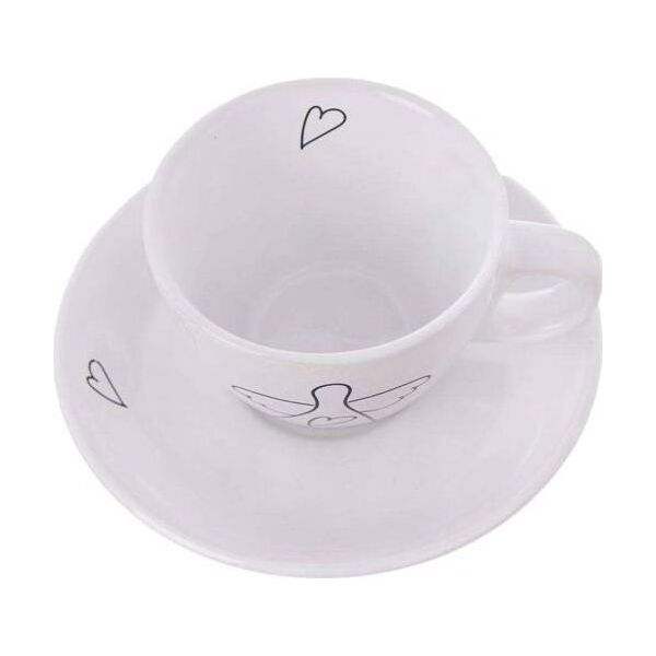 Orion Filiżanka do kawy, espresso, porcelanowa, biała, 90 ml, 2 sztuki