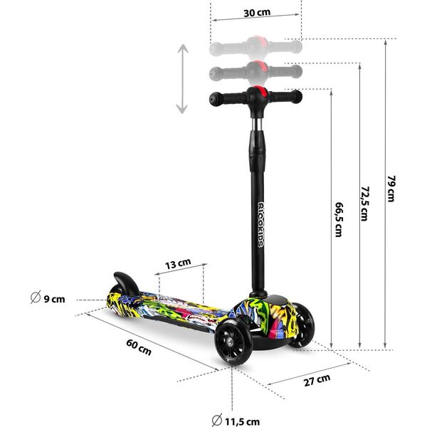 Hulajnoga Ricokids Piko Żółty (765011)