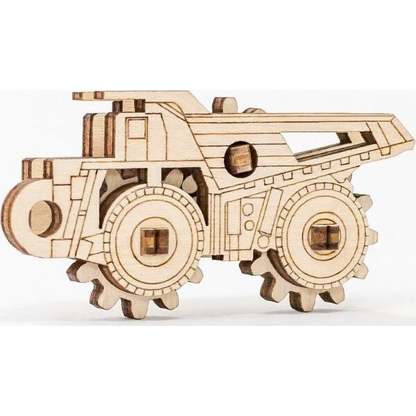 EcoWoodArt EWA Drewniane Puzzle 3D Mały Belaz