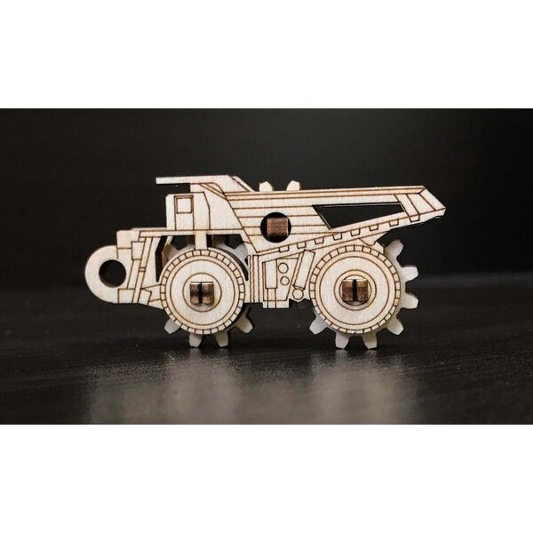 EcoWoodArt EWA Drewniane Puzzle 3D Mały Belaz