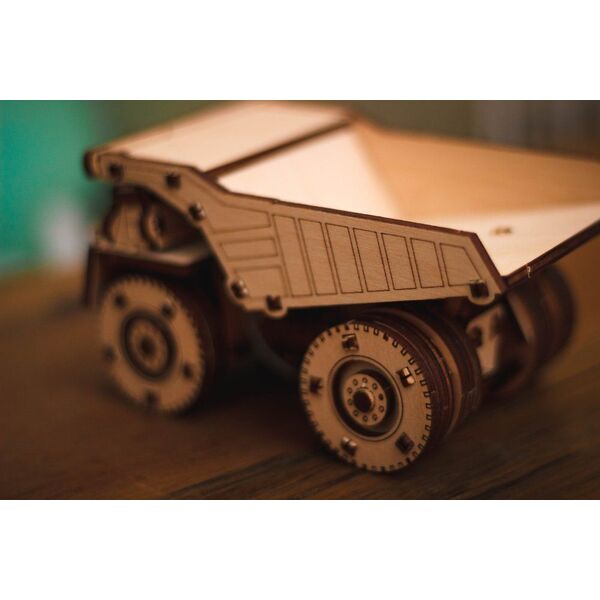 EcoWoodArt EWA Drewniane Puzzle 3D Mini Belaz