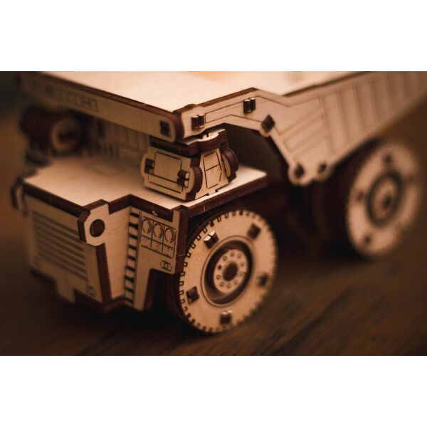 EcoWoodArt EWA Drewniane Puzzle 3D Mini Belaz