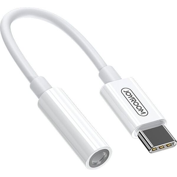 Adapter USB Joyroom USB-C - Jack 3.5mm Biały  (JYR198)