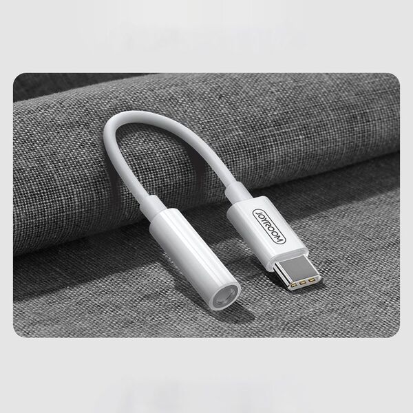 Adapter USB Joyroom USB-C - Jack 3.5mm Biały  (JYR198)