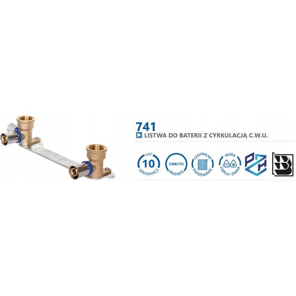 Perfexim 741 PERFEKT SYS. LISTWA BAT-CYRK. U L-150 16x1/2 W