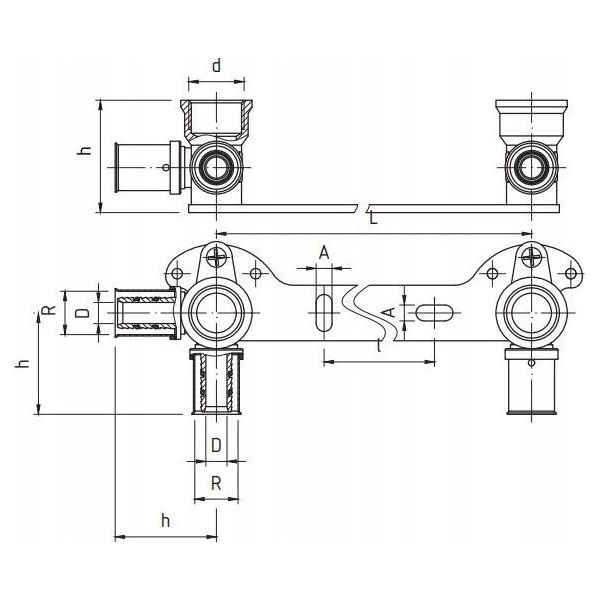 Perfexim 741 PERFEKT SYS. LISTWA BAT-CYRK. U L-150 16x1/2 W