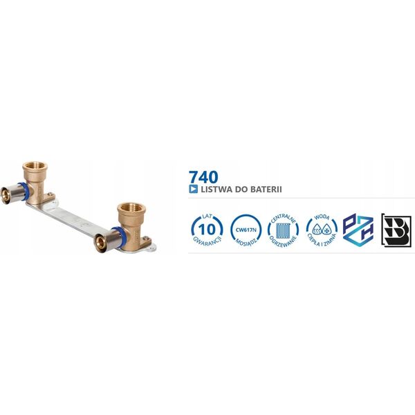 Perfexim 740 PERFEKT SYS. LISTWA BATERII TYP U L-100 16x2