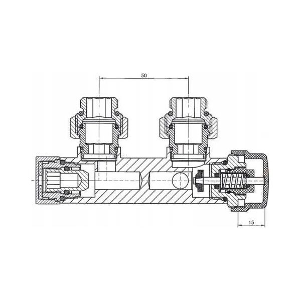 Invena INVENA DUOPLEX DO DOLNEGO PODL.50MM GRAFIT