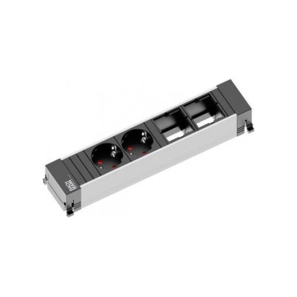 Listwa zasilająca Bachmann Power Frame 2 gniazda czarna