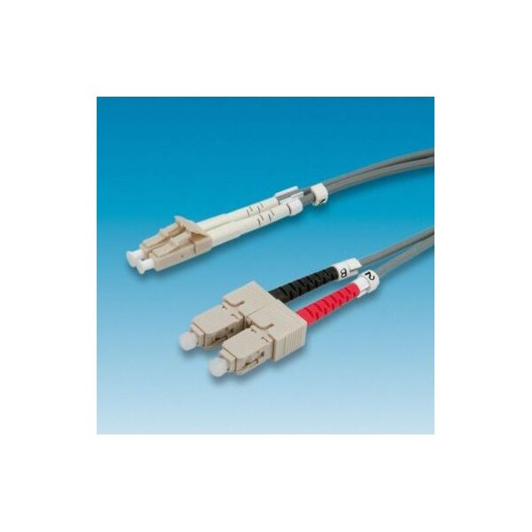 Roline ROLINE Patchcord światłowodowy 50/125um LC-SC 1m szary