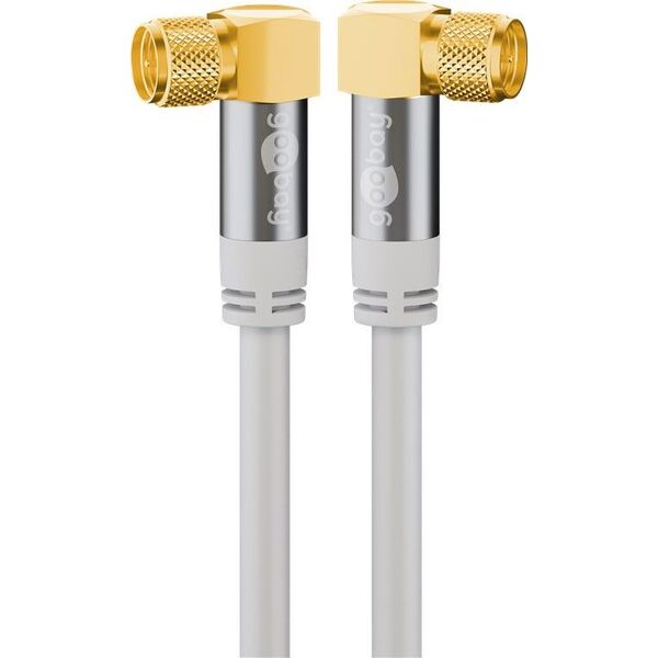 Kabel Goobay Antenowy (F) 2m biały (70483)